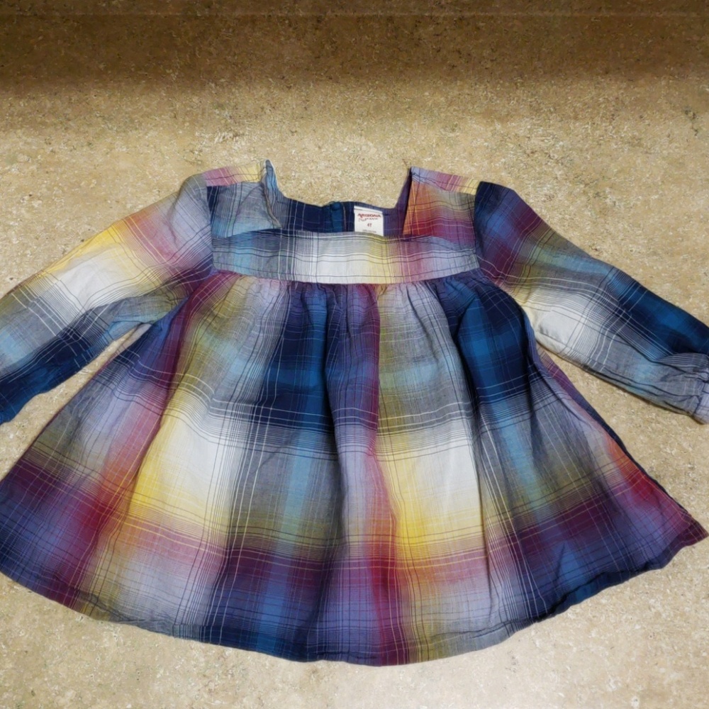 Sz 4T Flowy Plaid Top